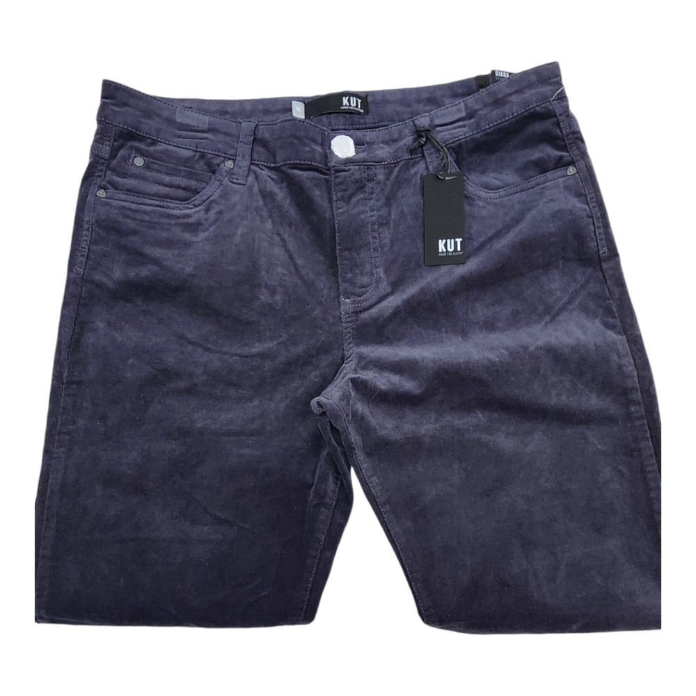KUT FROM THE KLOTH DIANA SKINNY CORDUROY PANTS / PLUS SIZE / GREY